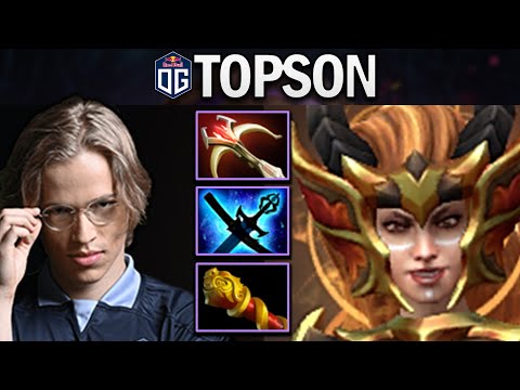OG.TOPSON LINA WITH 22 KILLS - DOTA 2 7.27 GAMEPLAY