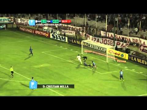 Gol de Milla. Huracán 3 - Temperley 0. Fecha 1. Torneo Primera B Nacional 2014. FPT