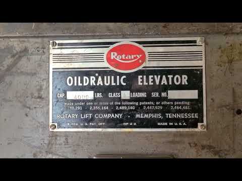 RARE! Rotary Piston-Pump Freight Elevator in Cleveland