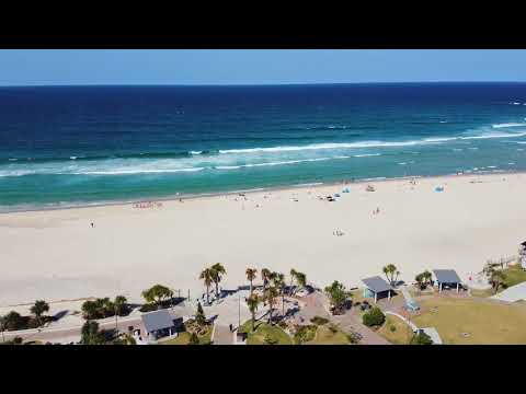Nice view  of beach which has recorded by drone