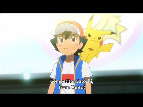 Ash entrance in the match | Ash vs Raihan | Pokémon journeys