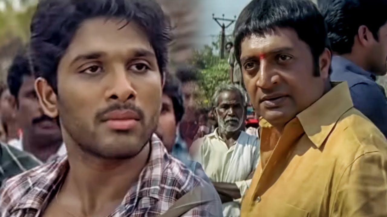 अल्लू अर्जुन गुंडो से बोलता है हमारे गांव में आके हमे?