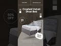 Crushed Velvet Divan Bed