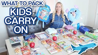 WHAT TO PACK: KIDS CARRY ON  |  LONG 10 HOUR FLIGHT