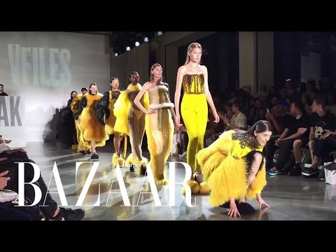 Watch How Gracefully These Models Fall | Harper's BAZAAR ▶1:31