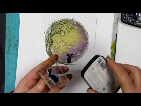 A pair of Woodland Hares - A Lavinia Stamps Tutorial