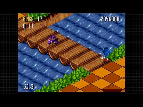Sonic 3D Blast DX (Steam): Green Grove Zone - Act 1 - Time Challenge