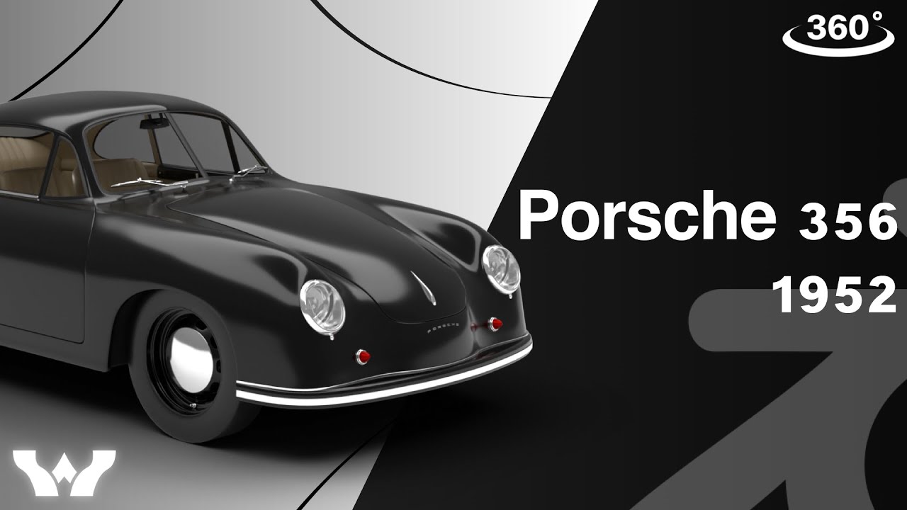 Porsche 356 1300 1952 3D Model