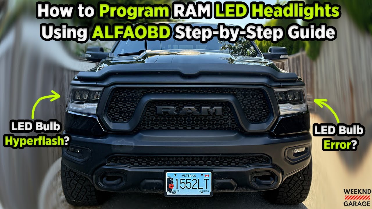 How to Easily Program RAM LED Headlights Using ALFAOBD  Step-by-Step Guide