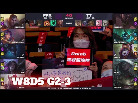 FPX vs TT - Game 3 | Week 8 Day 5 LPL Spring 2021 | FunPlus Phoenix vs TT G3