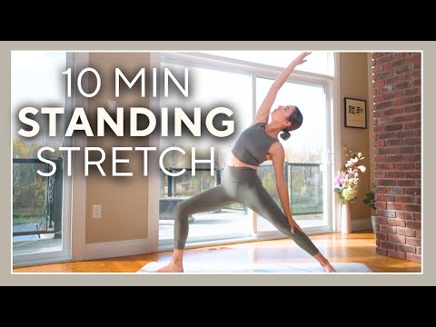 TRAVEL YOGA – 10 min Standing Yoga Flow (Hotel, No Mat, Small Space)