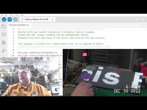 MATRIX PORTAL M4 from Adafruit and 32x64 RGB Display