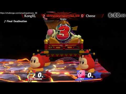 SmashaPalooza 36: Losers Finals - KongXL (King Dedede) vs Cheese (Kirby)