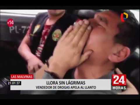 Distribuidor de drogas llora y reza tras ser detenido por la Policía