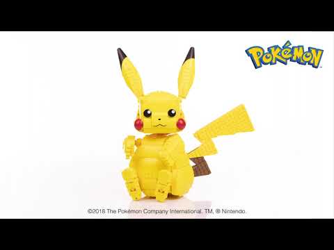 Mega Construx „Pokemon“ rinkinys „Didysis Pikachu“, ~33 cm (FVK81) video