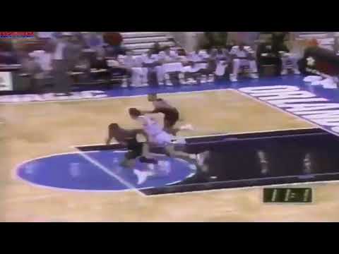 Classic NBA fight Rony Seikaly vs  Greg Kite Nov 1991