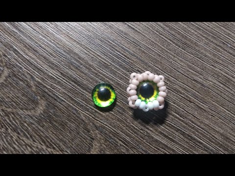 Оленёнок Бемби из бисера. Амигуруми. Мастер класс. Корзинки для глаз.