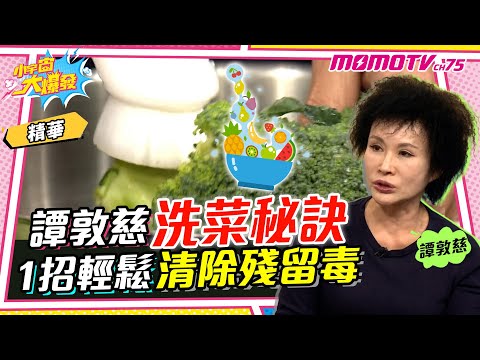 譚敦慈的洗菜秘訣 1招輕鬆「清除殘留毒」 ft. 譚敦慈 【 小宇宙大爆發 】精華版