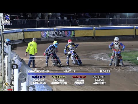 Heat 13 : Plymouth 'Gladiators' vs Scunthorpe 'Scorpions' : Championship : 17/08/2021