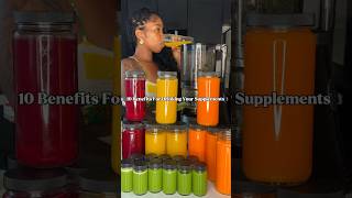Daily Supplements In A Glass | Benefits Of Juicing | Gut Health + Glowy Skin #juicing #detox
