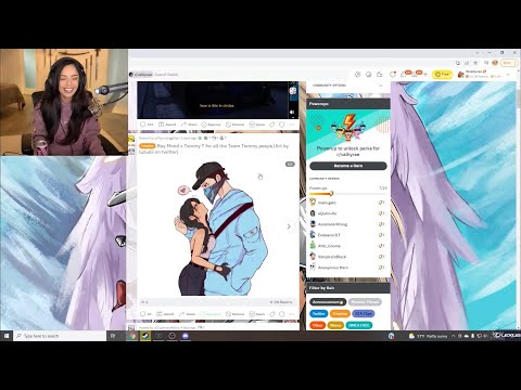 Valkyrae Reacts to Tommy T and Ray Mond Fan Art.... | NoPixel