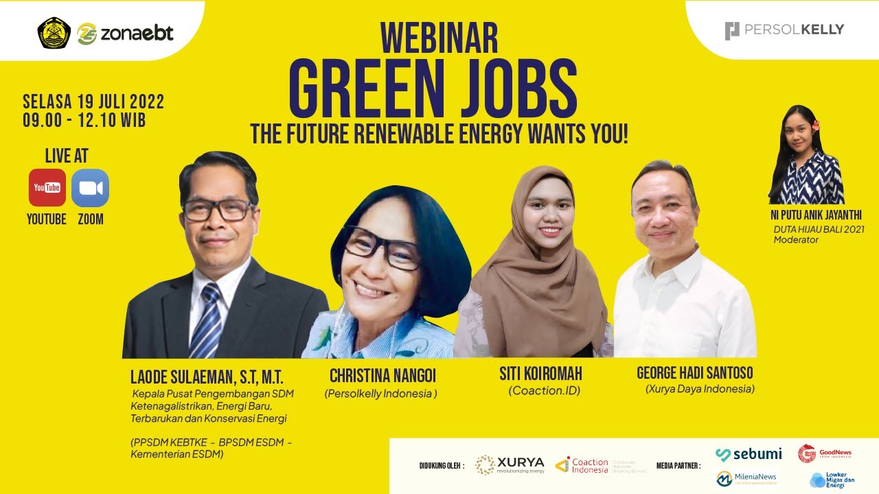 [ WEBINAR ] Green Jobs: The Future Renewable Energy Wants You!