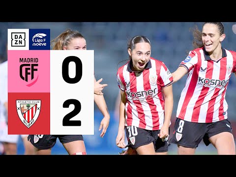 Madrid CFF vs Athletic Club (0-2) | Resumen y goles | Highlights Liga F
