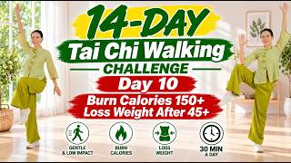 Download lagu 30-Min Tai Chi Walking Workout 🔥 Support Weight Loss & Improve Balance After 50 | Challenge Day 10 mp3
