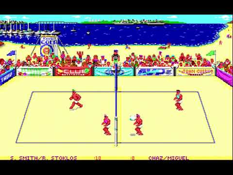 MS-DOS - Kings of the Beach - Gameplay