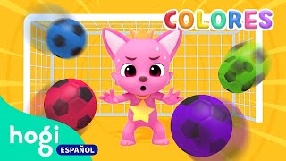 Canción de Fútbol | Juguemos con las Coloridas Pelotas de Fútbol | Colores | Hogi en español