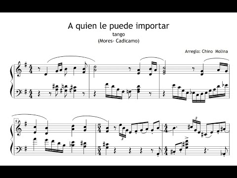 A QUIEN LE PUEDE IMPORTAR  / Arreglo para bandoneón y voz de Chino Molina / canta HUGO ARAUJO