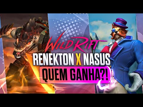 ENFRENTEI UM RENEKTON NO DUELO DE NEMESIS DO LOL WILD RIFT!