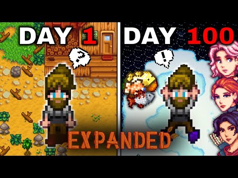 I Played 100 Days of Stardew Valley EXPANDED for the FIRST TIME