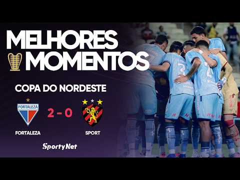 Gols e lances de Fortaleza x Sport