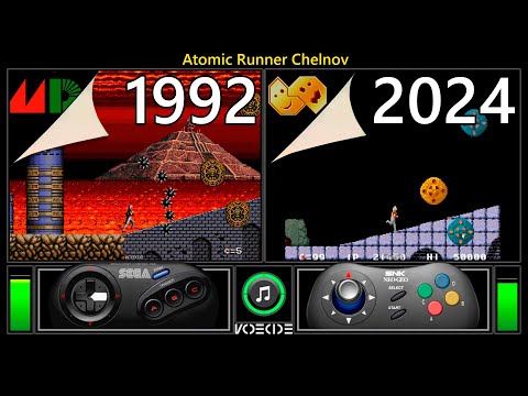 Atomic Runner Chelnov (Sega Genesis vs Neo Geo CD) Real Hardware Comparison