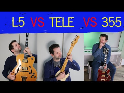 🔴JAZZ GUITAR SHOOTOUT 🎸Archtop vs Semi Vs Tele 🎸 Which sort is best at getting a good jazz tone?