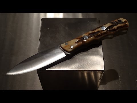 Lil`Canadian - Sambar Stag; Bark River Knives
