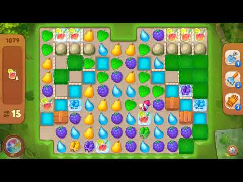 Gardenscapes Level 1079-walkthrough "NO Boosters"