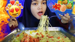 Download lagu MUKBANG MIE REBUS CABE RAWIT || MUKBANG INDONESIA mp3
