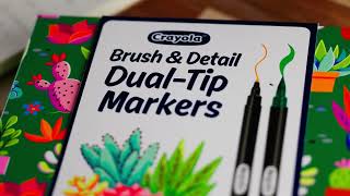 Crayola Color & Detail Markers and Brush & Detail Dual-Tip 