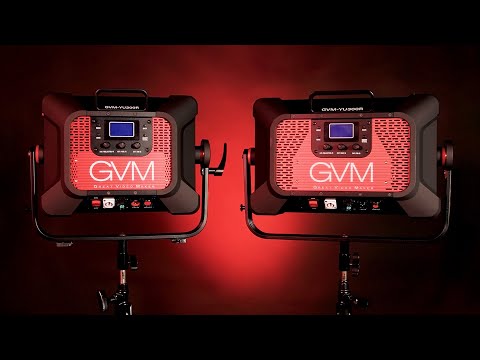 GVM YU200R & YU300R: Versatile, Powerful & Portable LED Panel Lights
