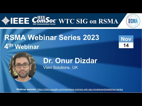RSMA SIG Talk 19 - Dr. Onur Dizdar