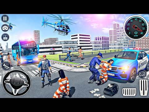 US Police Prison Transport Bus  Simulator - Challenging Prisoner Transporter Gameplay - Android Game