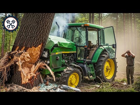 John Deere Tractor Accident | Amazing Farm Technology | Crazy Moments of Harvesters #186