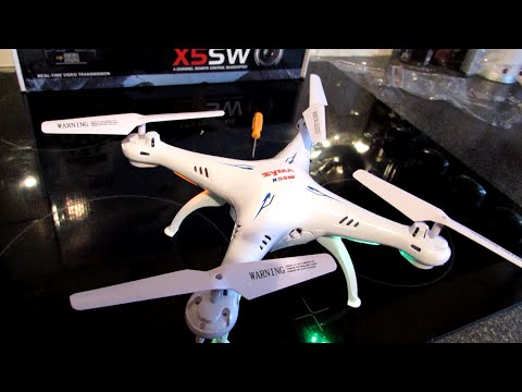 Syma X5SW Quadcopter - Unboxing & Test (Tomtop.com)