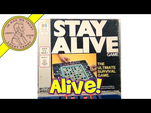 Stay Alive Board Game #4105, 1971 Milton Bradley