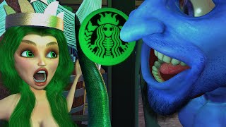 青鬼ｖｓスタバ【スターバックス　パロディ】