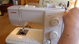 Sewing For Beginners - Winding a Bobbin & Threading A Janome 7025