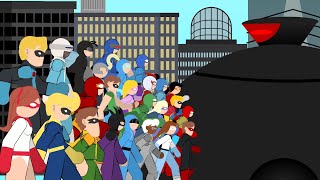 Download lagu Omnidroid V.X 10 vs All Supers [WHAT IF] (The incredibles) 'Glory Days' | Stick Nodes mp3