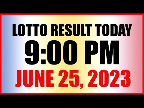 Lotto Result Today 9pm Draw June 25, 2023 Swertres Ez2 Pcso